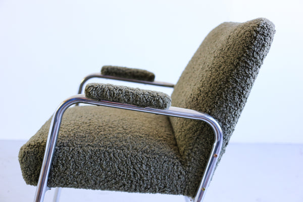 Bauhaus Chair in Woolly Hertex Upholstery