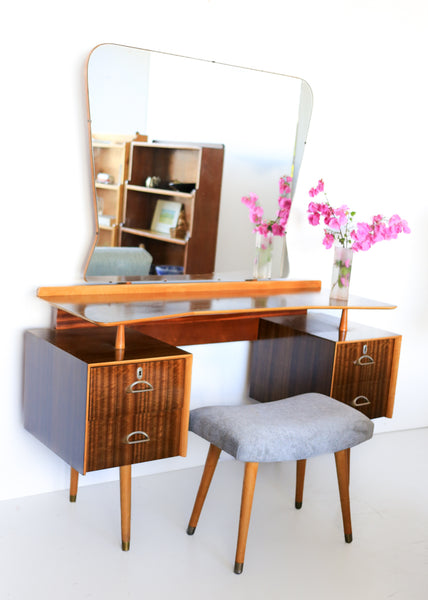 Mid-Century Duros Dressing Table and Stool