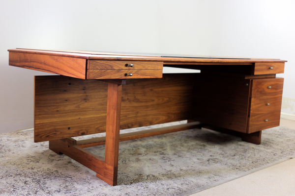 Large Modernist Kiaat Desk