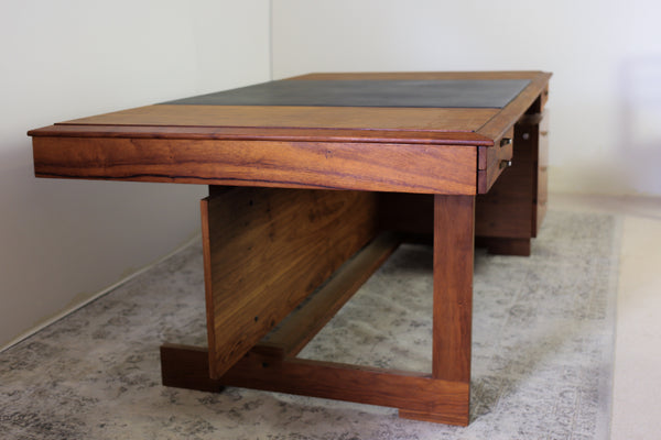 Large Modernist Kiaat Desk