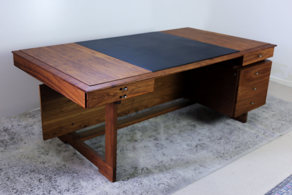 Large Modernist Kiaat Desk