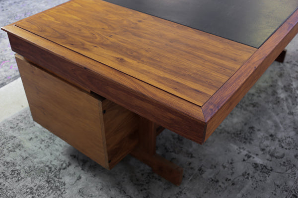 Large Modernist Kiaat Desk