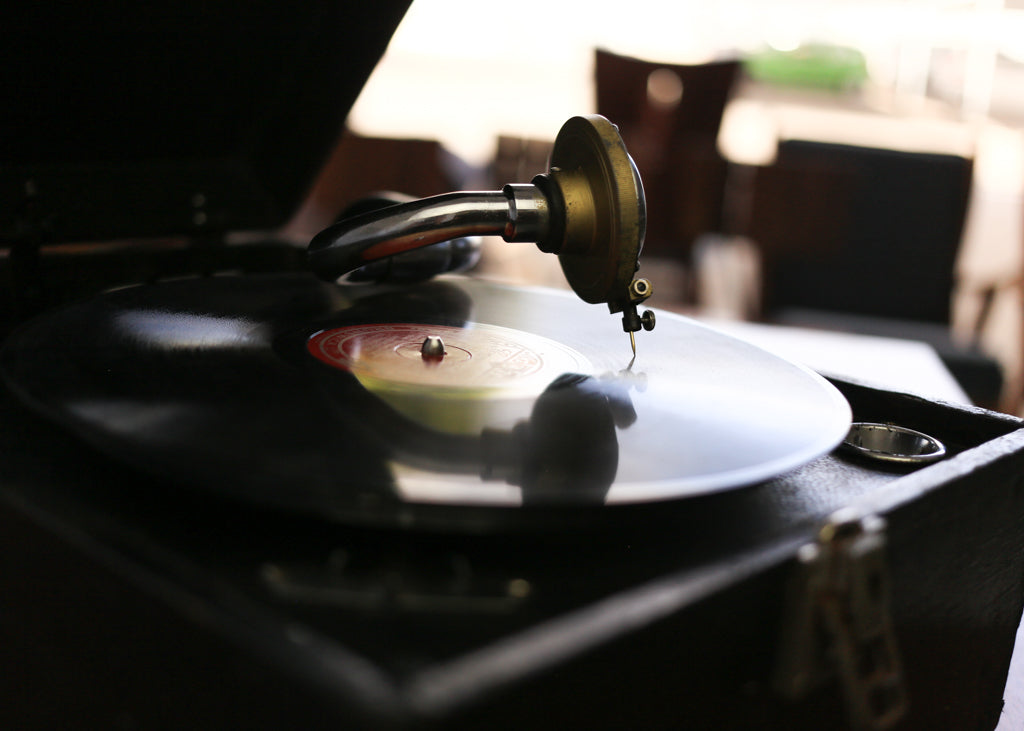 Antique Portable 'His Master's Voice' Phonograph