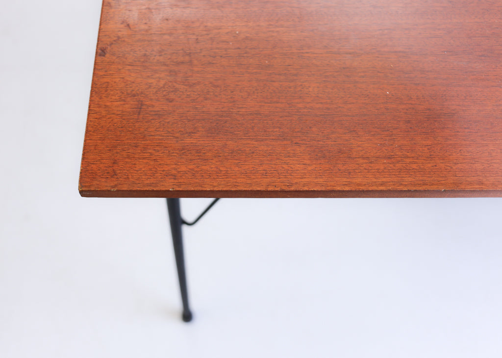 Steel and Wood Kitchen Table and Four Chairs