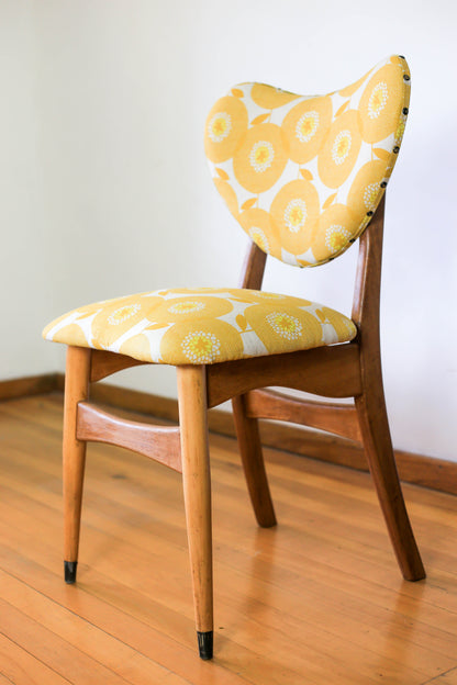 Mid Century Dining Set with Skinny La Minx Upholstery