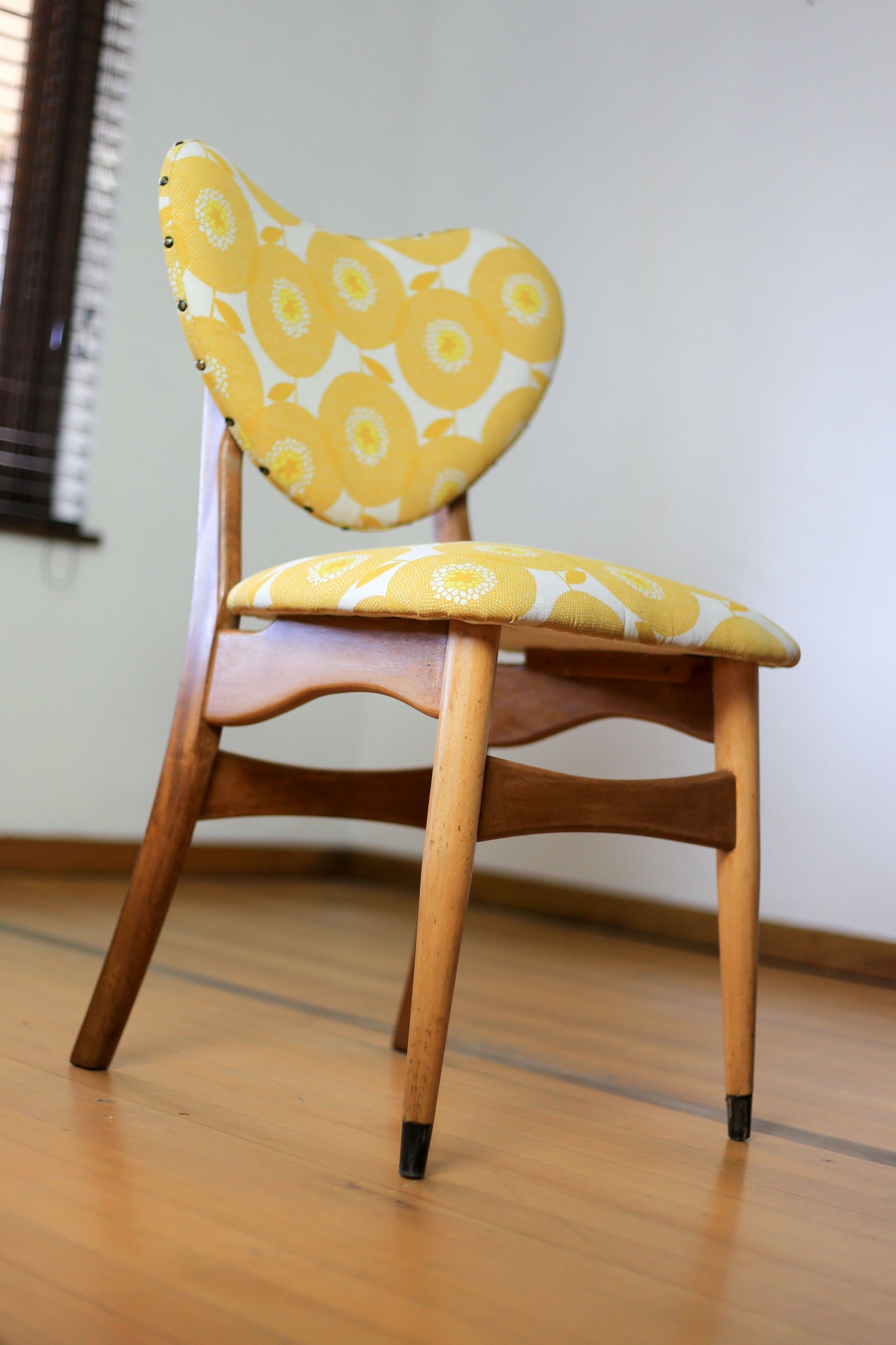 Mid Century Dining Set with Skinny La Minx Upholstery