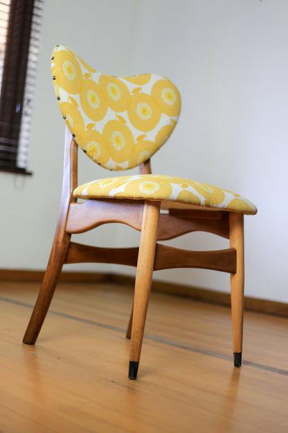 Mid Century Dining Set with Skinny La Minx Upholstery