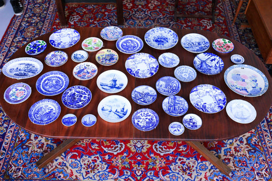 A Collection of Vintage Delft and Other Decorative Plates
