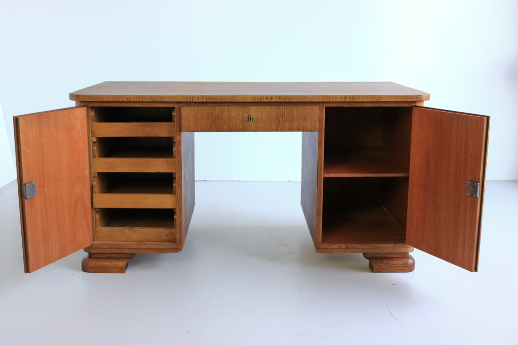 Antique Oak Desk from Germany