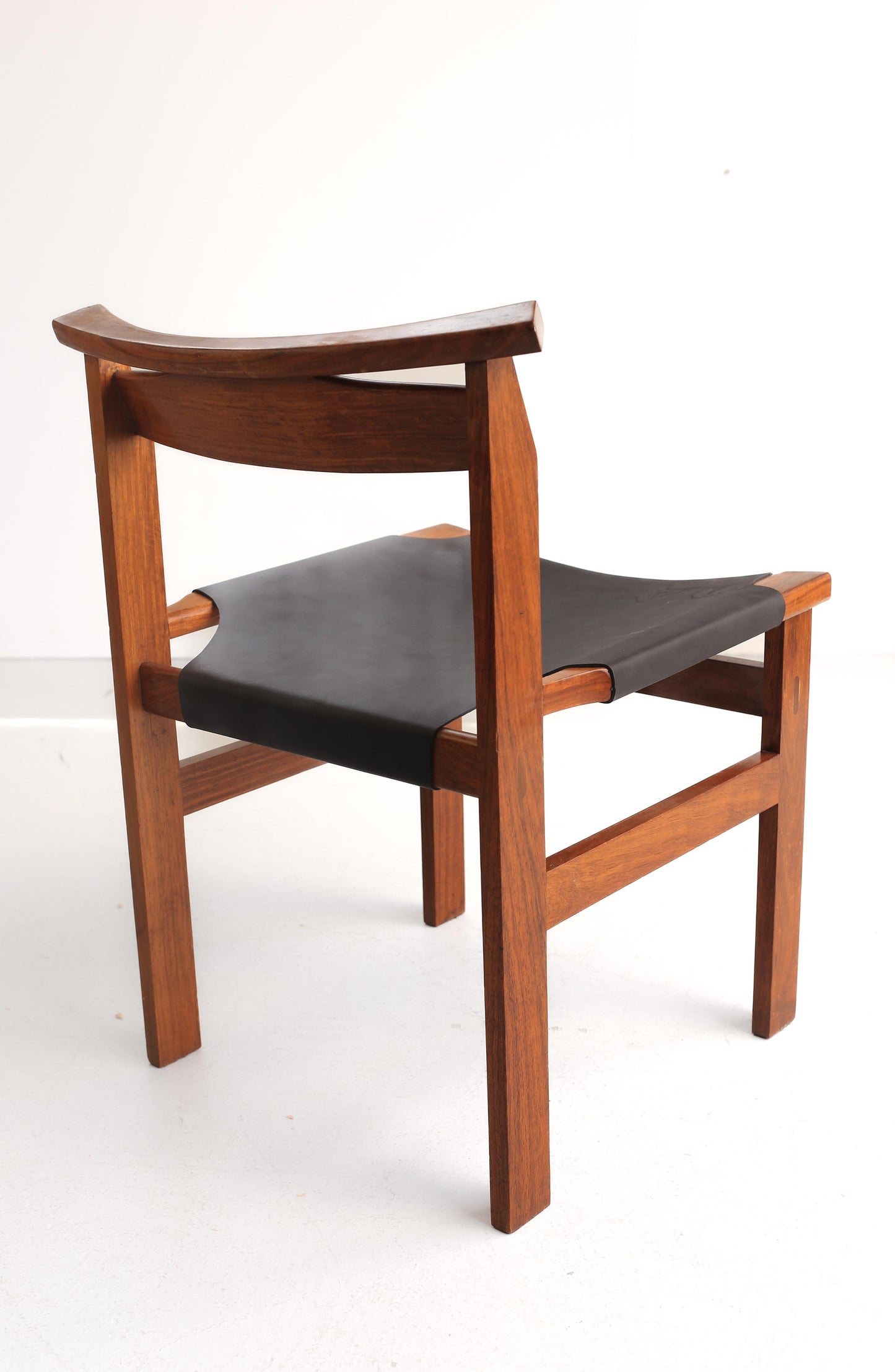 Rare Extendable Kiaat Dining Table with Eight Chairs by John Tabraham for Kallenbach