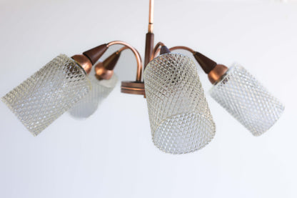 1960's Five Light Pendant