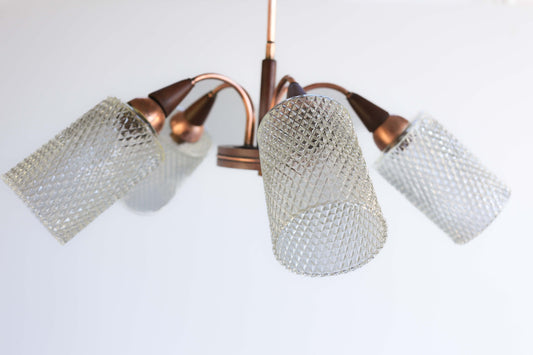 1960's Five Light Pendant