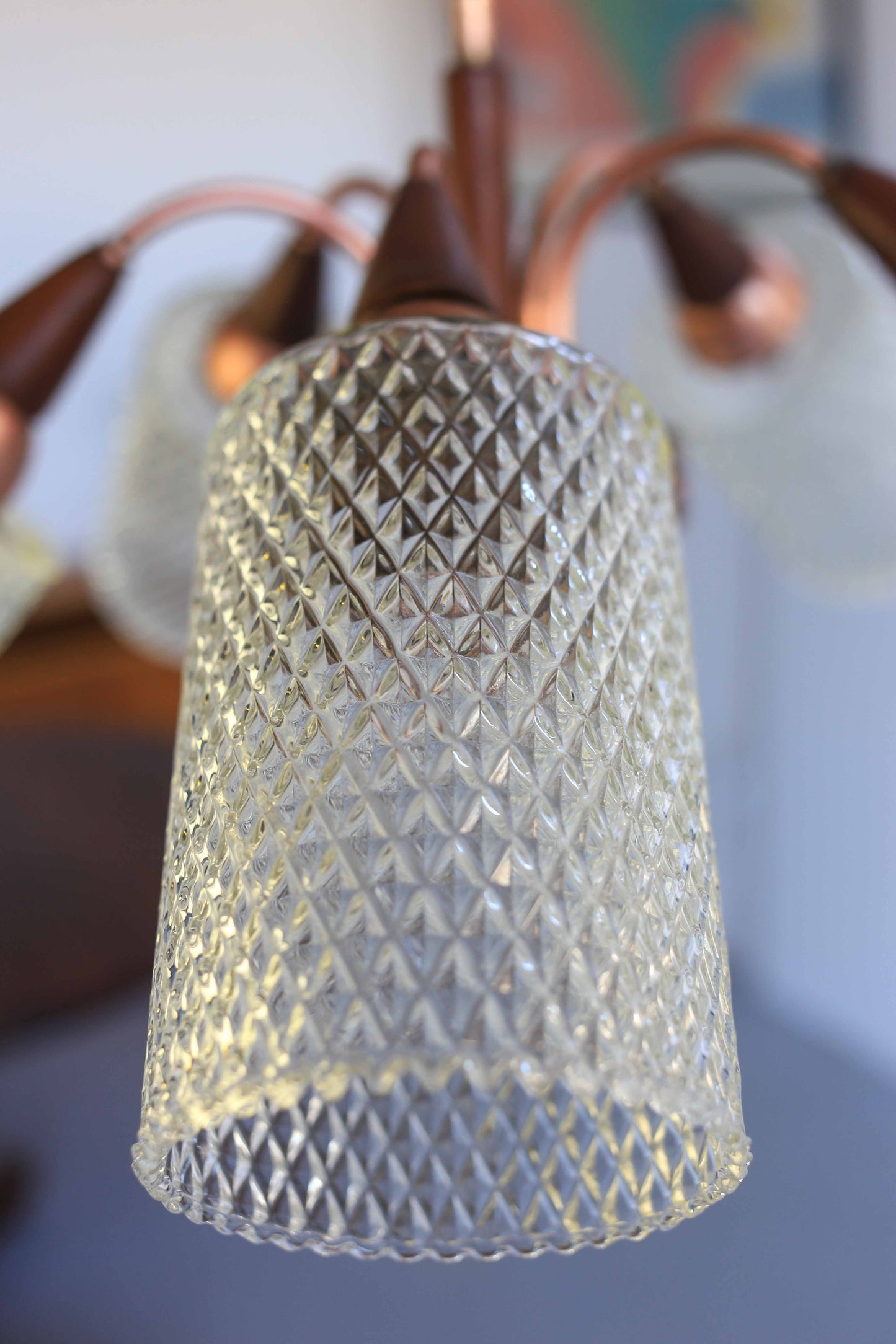 1960's Five Light Pendant