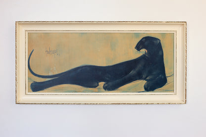 Vintage Framed Panther Print