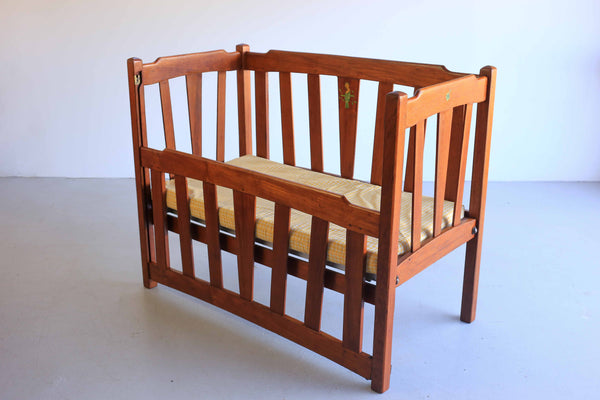 Solid Wood Vintage Baby Cot