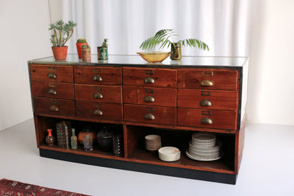 Vintage Haberdashery Drawer Counter