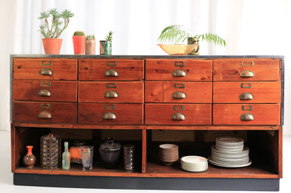 Vintage Haberdashery Drawer Counter