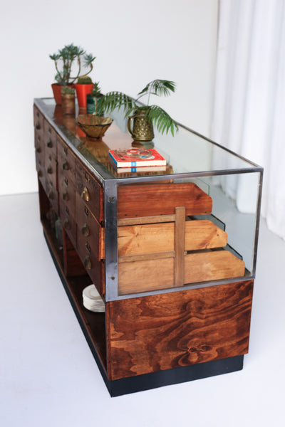 Vintage Haberdashery Drawer Counter