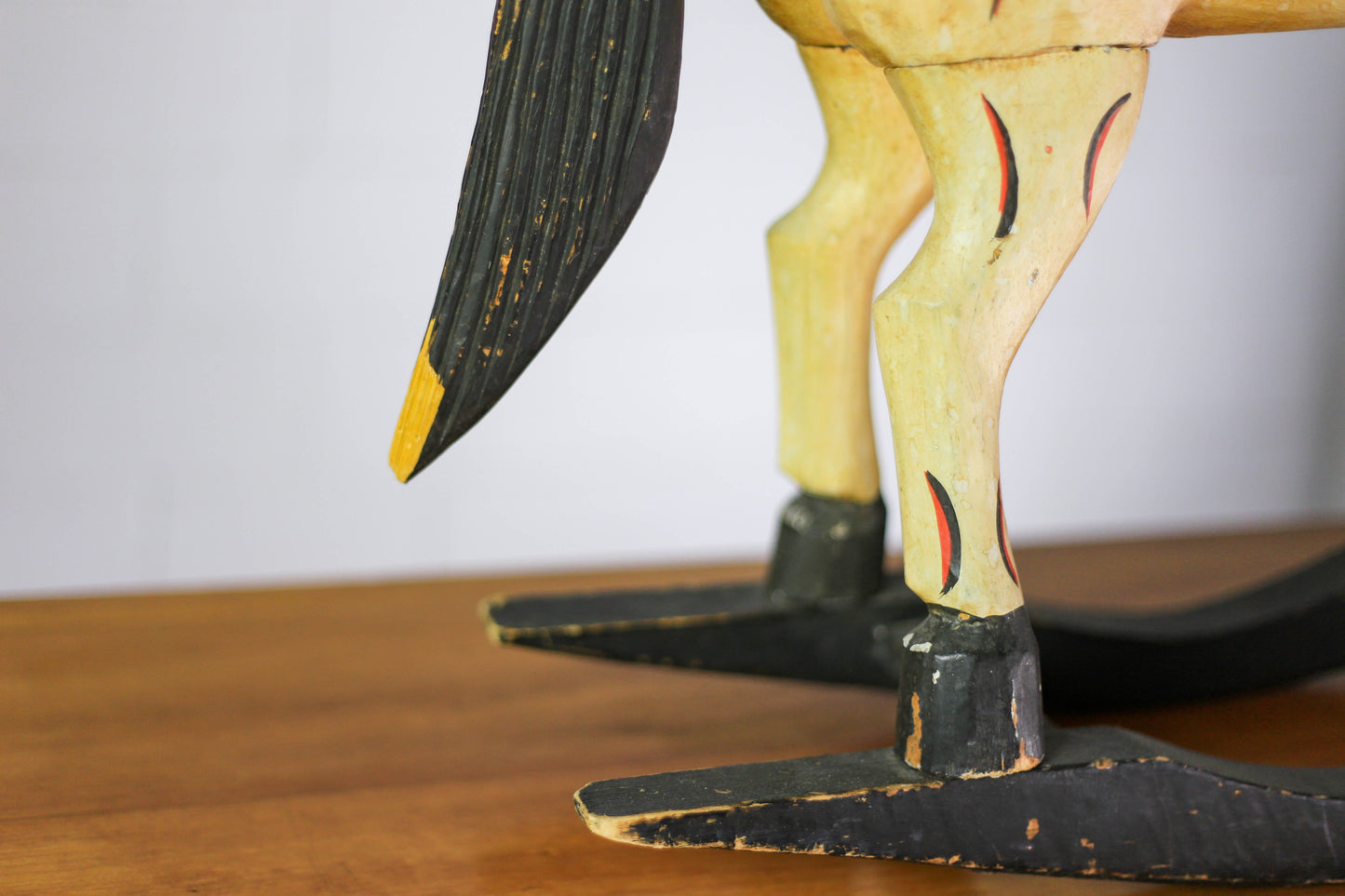 Vintage Hand-carved Rocking Horse