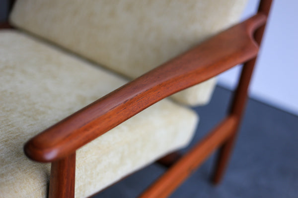 A Pair of Low Back Danish Modern Occasional Chairs