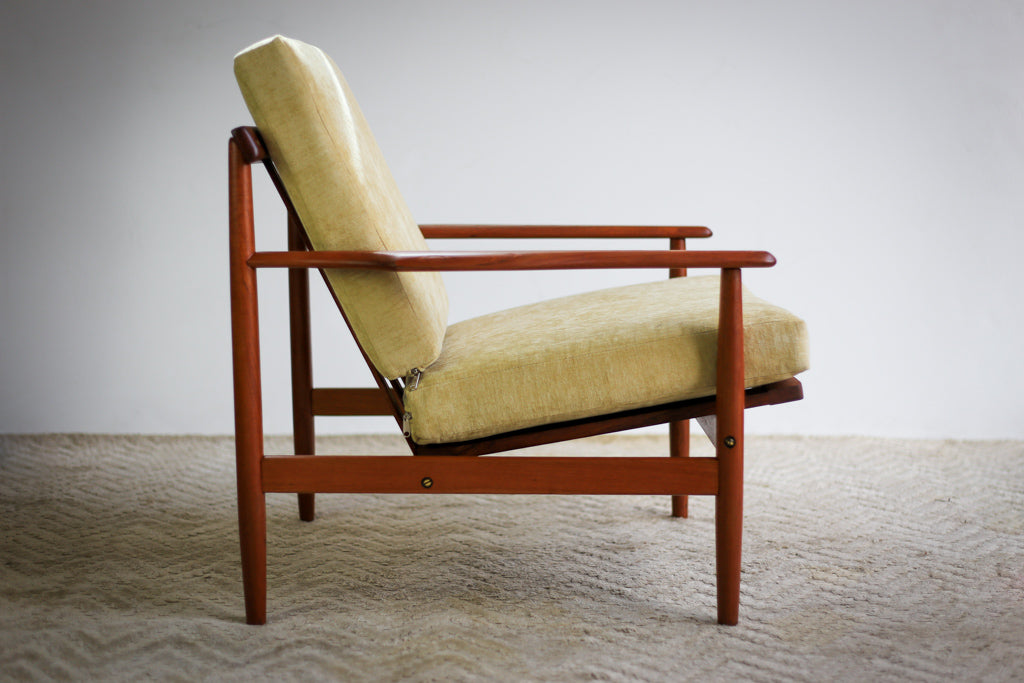 A Pair of Low Back Danish Modern Occasional Chairs