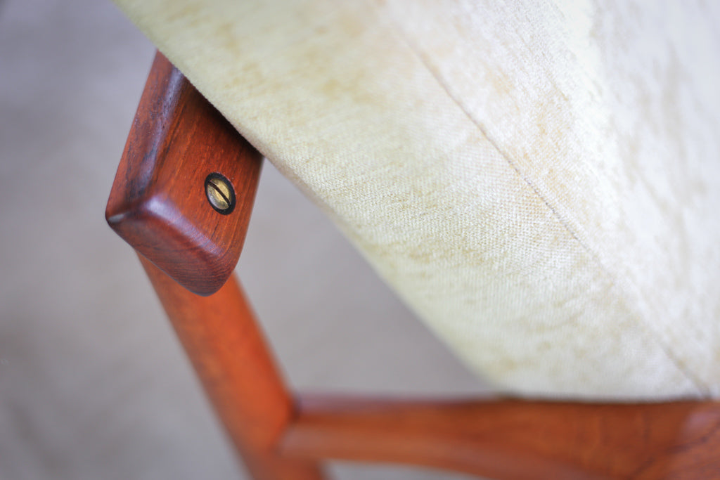 A Pair of Low Back Danish Modern Occasional Chairs
