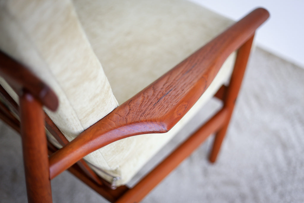 A Pair of Low Back Danish Modern Occasional Chairs