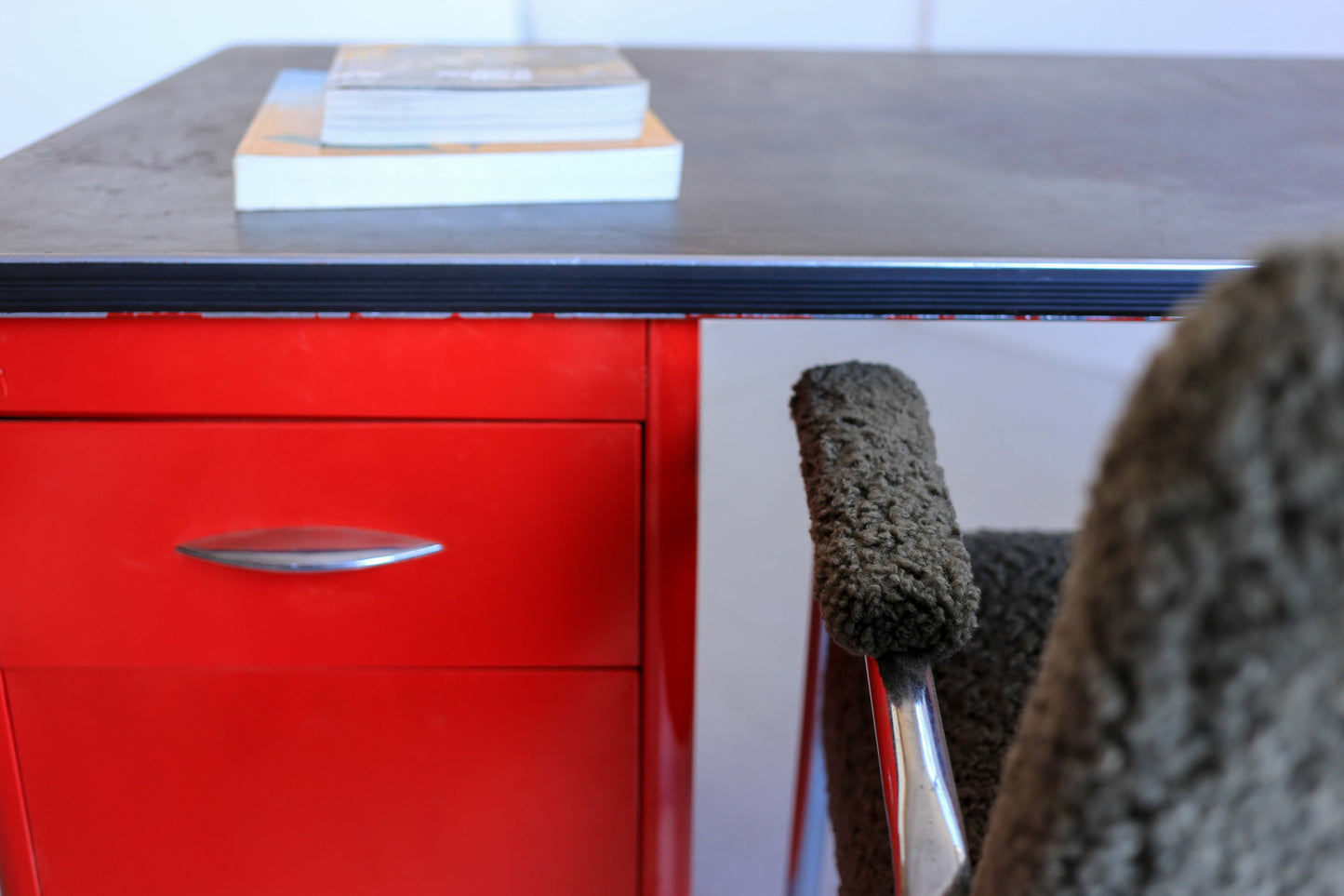 Bauhaus Chair in Woolly Hertex Upholstery
