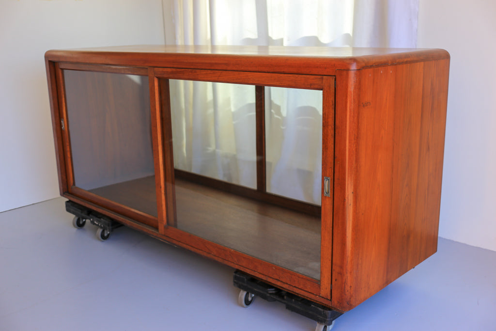 Large Solid Teak Blazer Display Cabinets