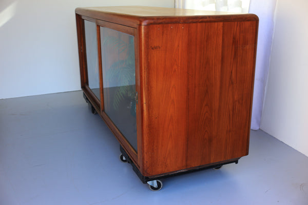 Large Solid Teak Blazer Display Cabinets