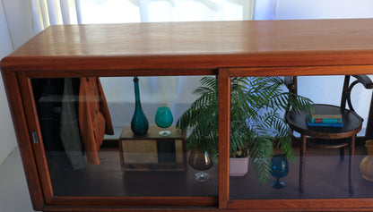 Large Solid Teak Blazer Display Cabinets