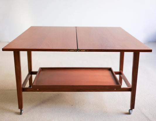 Remploy Flip Top Teak Bar Cart