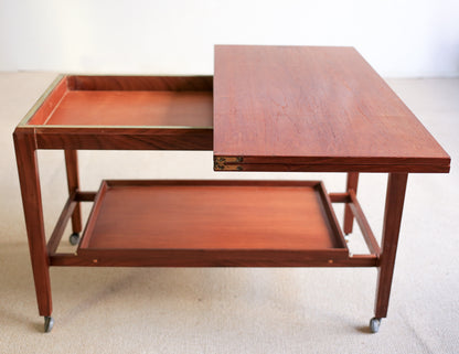Remploy Flip Top Teak Bar Cart