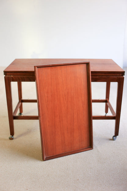 Remploy Flip Top Teak Bar Cart