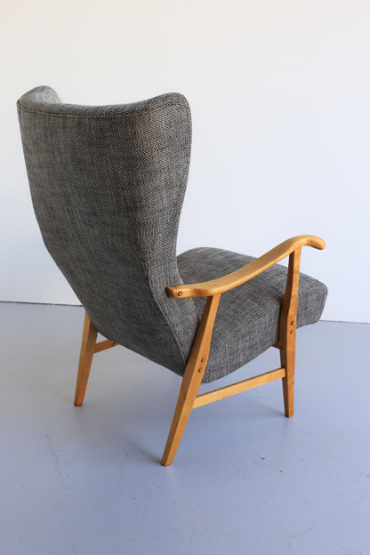 Scandinavian Modern Birch Wood Chairs by Elias Svedberg for Nordiska Kompaniet
