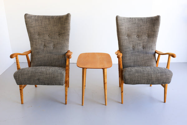Scandinavian Modern Birch Wood Chairs by Elias Svedberg for Nordiska Kompaniet