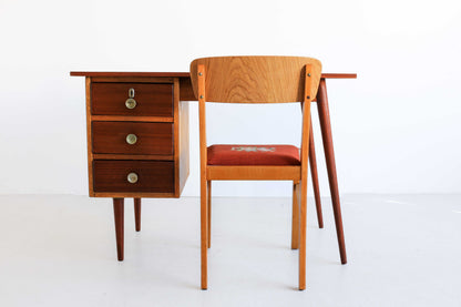 Vintage Dining Chairs with Tapestry Seats
