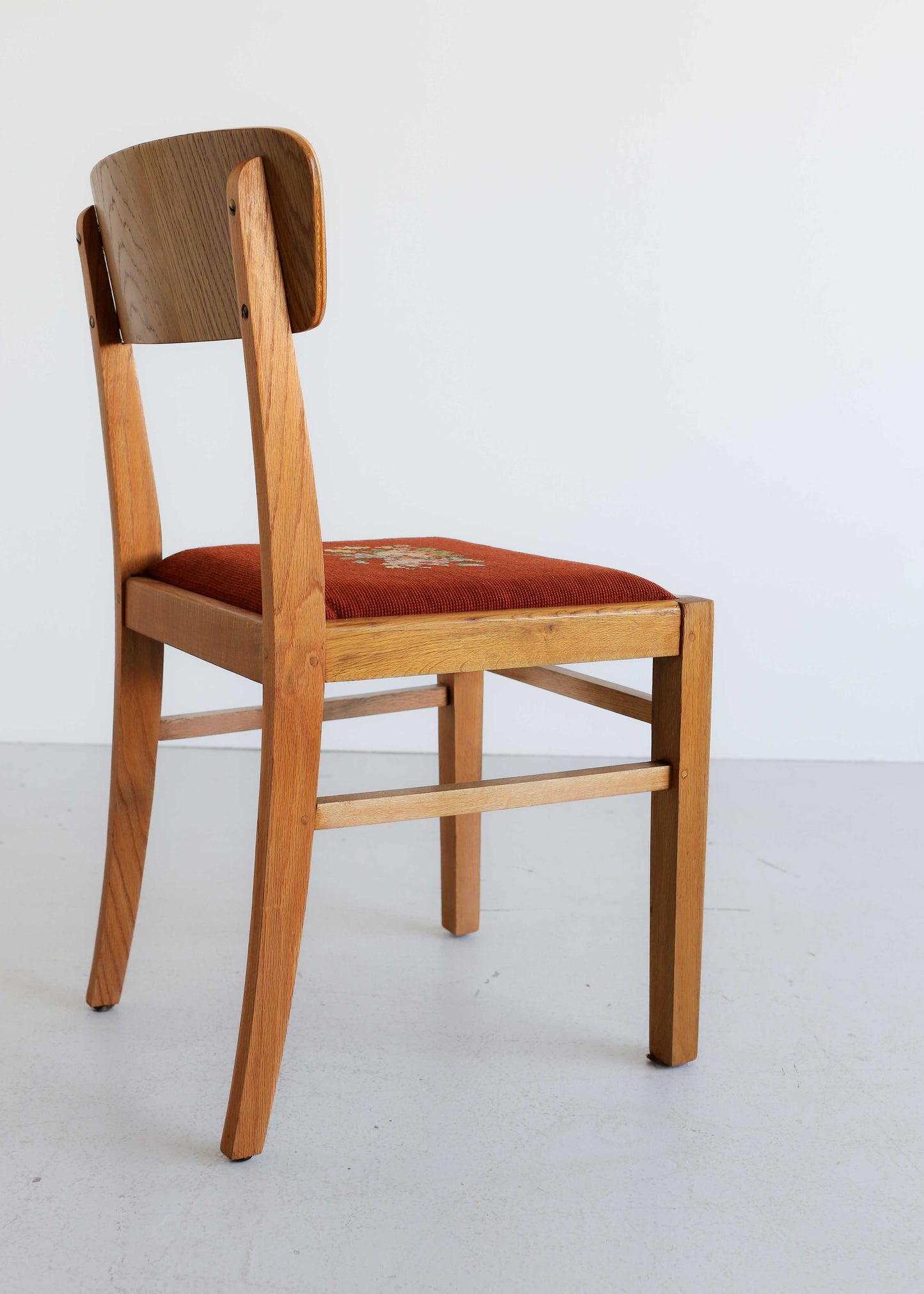 Vintage Dining Chairs with Tapestry Seats