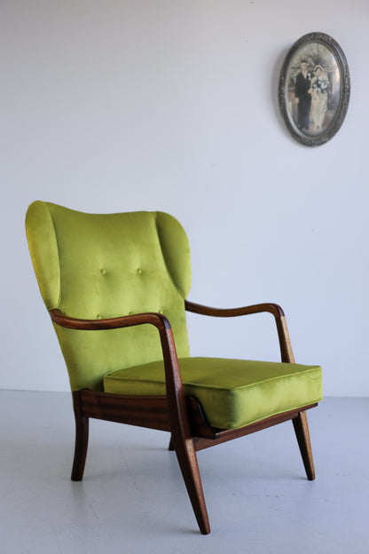 Scandinavian Modern Wingback Chair