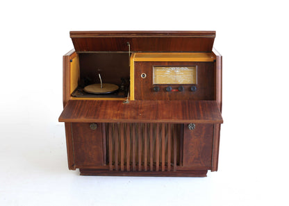 1950's Pye Valve Radio with Garrard Record Player