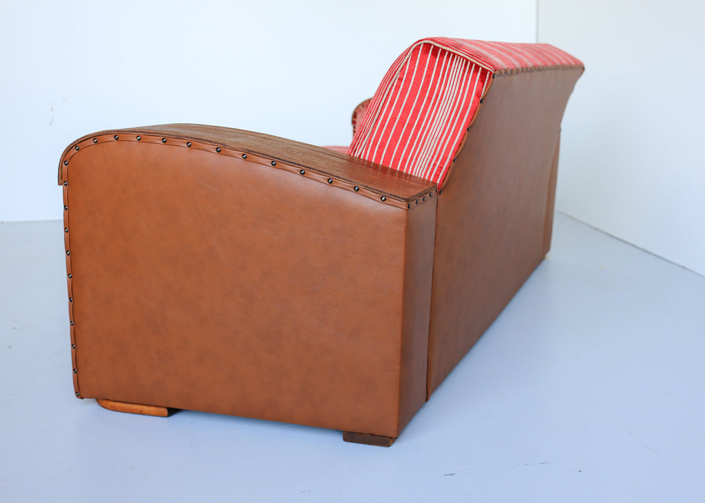 Fully Restored Art Deco Sofa