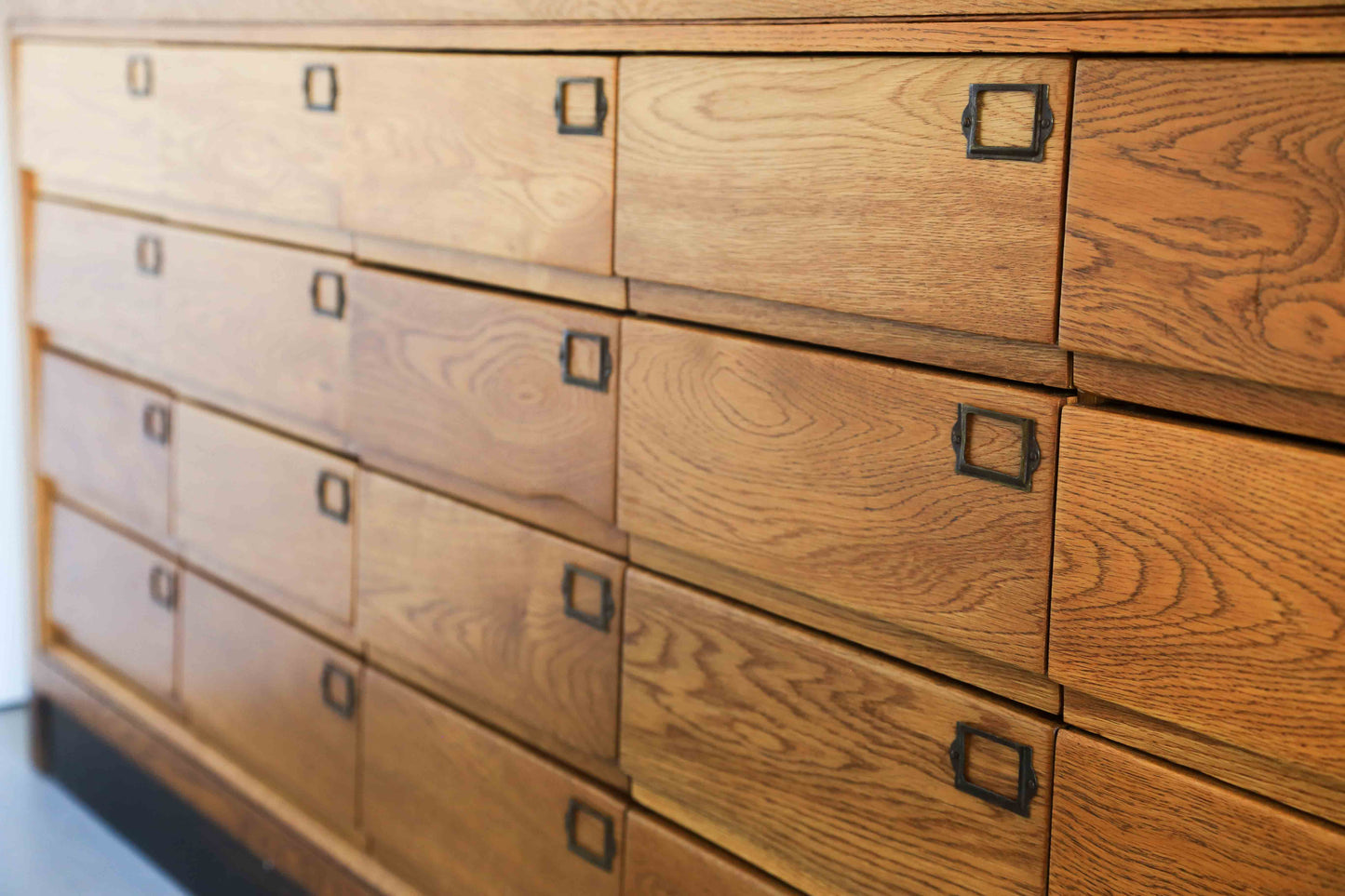 Tall Vintage Display Cabinets with 20 Drawers - two available