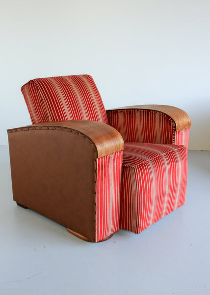 A Pair of Fully Restored Art Deco Club Chairs