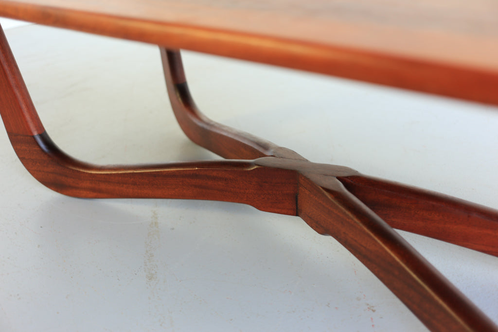 Solid Wood Mid-Century Coffee Table