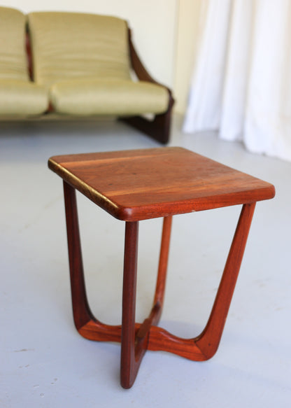 A Pair of Solid Wood Mid-Century Side Tables