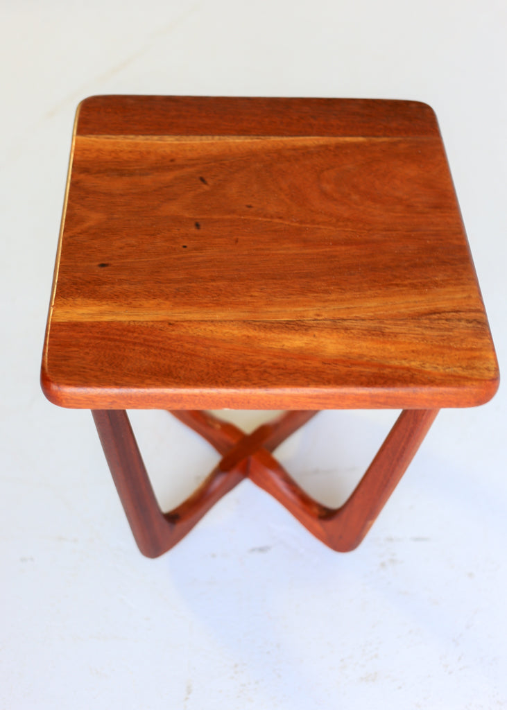 A Pair of Solid Wood Mid-Century Side Tables