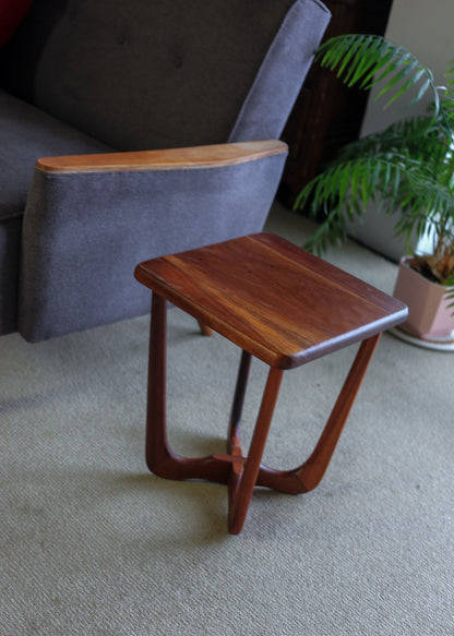 A Pair of Solid Wood Mid-Century Side Tables