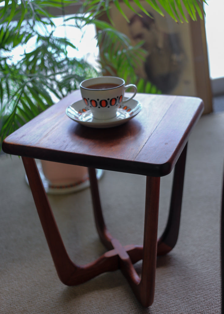 A Pair of Solid Wood Mid-Century Side Tables
