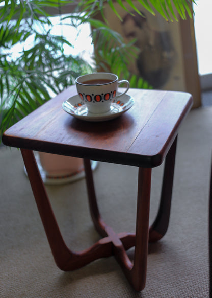 A Pair of Solid Wood Mid-Century Side Tables