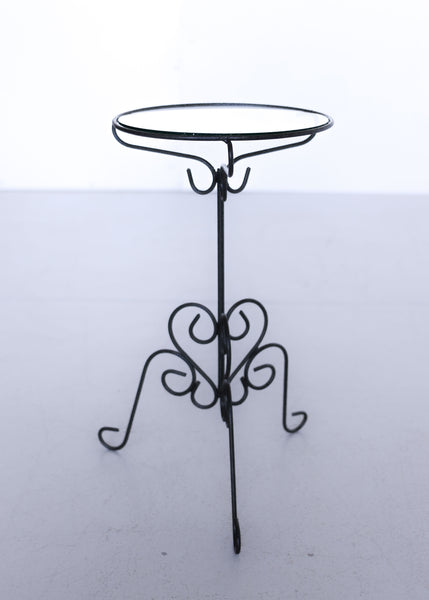 Steel and Glass Plant Stand